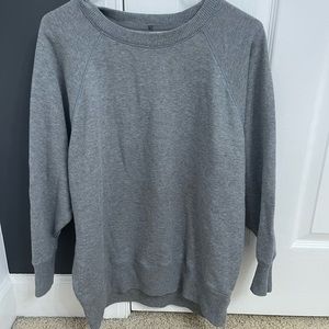 Plain gray sweatshirt